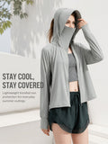 Women's Lightweight Ice Silk Sun Protection Hoodie