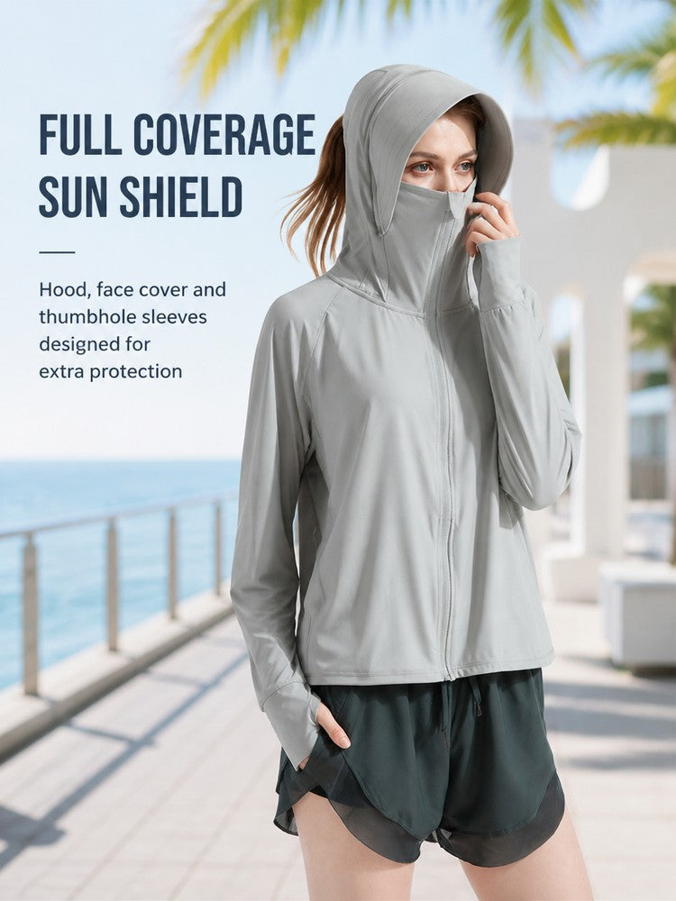 Women's Lightweight Ice Silk Sun Protection Hoodie