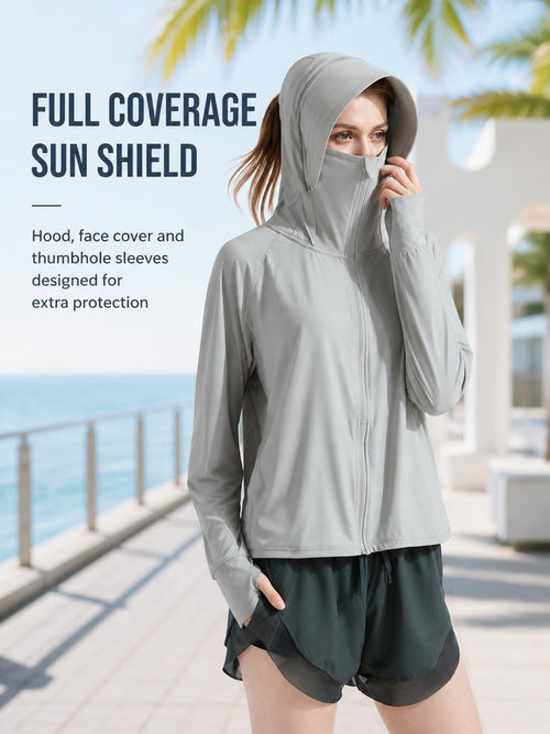 Women's Lightweight Ice Silk Sun Protection Hoodie